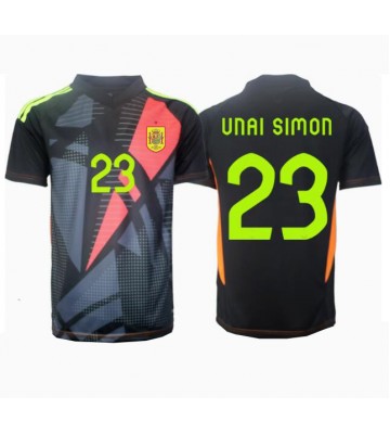 Spanien Unai Simon #23 Målvakt Bortatröja EM 2024 Kortärmad